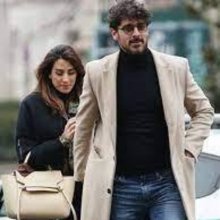 Rouba Saadeh with her  Michele Morrone